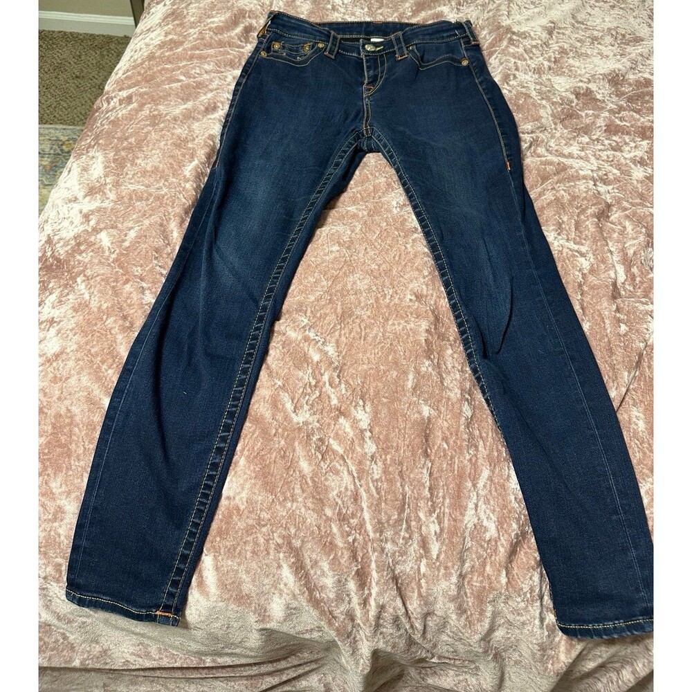 True Religion Women's Halle Skinny Jeans Blue